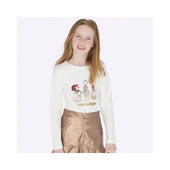 Mayoral Older Girls Perfume Bottle Print T- Shirt